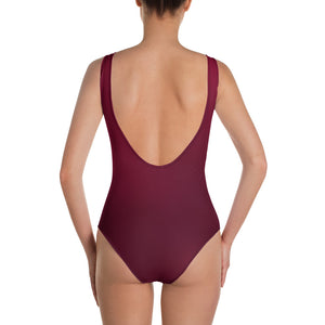 One-Piece Swimsuit - Black Cherry - Green Cross Clothing, Ladies' Swimsuit - Apparel, Clothing, T-shirts, Accessories, Wristbands, Green Cross Clothing - GreenCrossClothing.co, Green Cross Clothing - GreenCrossClothing.co