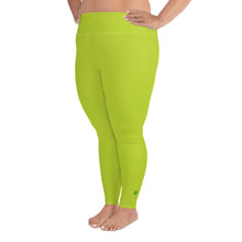 Load image into Gallery viewer, Plus Size Leggings - Kiwi - Green Cross Clothing,  - Apparel, Clothing, T-shirts, Accessories, Wristbands, Green Cross Clothing - GreenCrossClothing.co, Green Cross Clothing - GreenCrossClothing.co