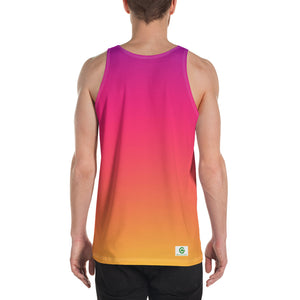 Men's Tank Top - Sunrise - Green Cross Clothing,  - Apparel, Clothing, T-shirts, Accessories, Wristbands, Green Cross Clothing - GreenCrossClothing.co, Green Cross Clothing - GreenCrossClothing.co