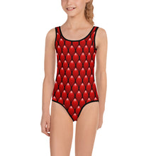 Load image into Gallery viewer, Kids Girls' Swimsuit - Red Dragon - Green Cross Clothing,  - Apparel, Clothing, T-shirts, Accessories, Wristbands, Green Cross Clothing - GreenCrossClothing.co, Green Cross Clothing - GreenCrossClothing.co