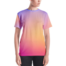 Load image into Gallery viewer, Women&#39;s T-shirt - Periwinkle, Peach, &amp; Magenta - Green Cross Clothing,  - Apparel, Clothing, T-shirts, Accessories, Wristbands, Green Cross Clothing - GreenCrossClothing.co, Green Cross Clothing - GreenCrossClothing.co