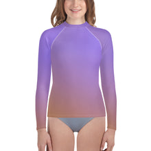 Load image into Gallery viewer, Youth Girls&#39; Sun &amp; Rash Guard - Sunset - Green Cross Clothing,  - Apparel, Clothing, T-shirts, Accessories, Wristbands, Green Cross Clothing - GreenCrossClothing.co, Green Cross Clothing - GreenCrossClothing.co