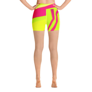 Yoga Shorts - Neon - Green Cross Clothing,  - Apparel, Clothing, T-shirts, Accessories, Wristbands, Green Cross Clothing - GreenCrossClothing.co, Green Cross Clothing - GreenCrossClothing.co