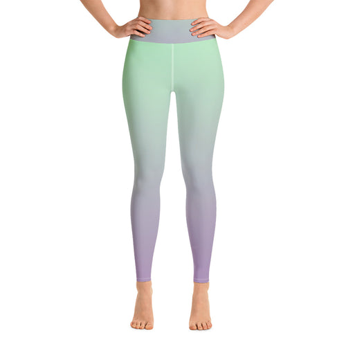 Yoga Leggings - Lilac & Mint - Green Cross Clothing,  - Apparel, Clothing, T-shirts, Accessories, Wristbands, Green Cross Clothing - GreenCrossClothing.co, Green Cross Clothing - GreenCrossClothing.co