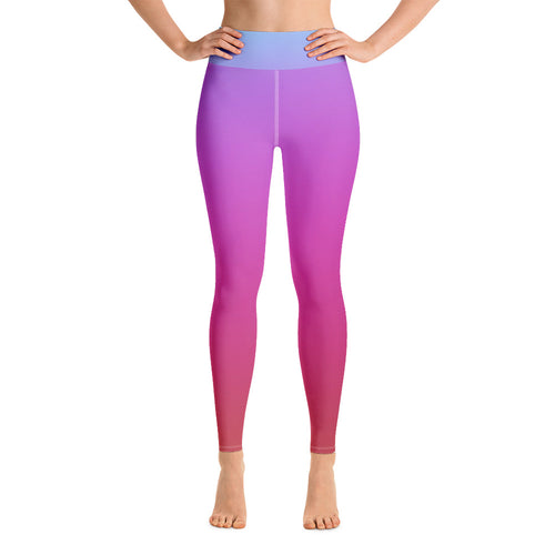 Yoga Leggings - Blue & Red - Green Cross Clothing,  - Apparel, Clothing, T-shirts, Accessories, Wristbands, Green Cross Clothing - GreenCrossClothing.co, Green Cross Clothing - GreenCrossClothing.co