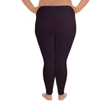 Load image into Gallery viewer, Plus Size Leggings - Black Cherry II - Green Cross Clothing,  - Apparel, Clothing, T-shirts, Accessories, Wristbands, Green Cross Clothing - GreenCrossClothing.co, Green Cross Clothing - GreenCrossClothing.co