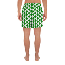 Load image into Gallery viewer, Men&#39;s Athletic Shorts - Green Cross - Green Cross Clothing, Men&#39;s Shorts - Apparel, Clothing, T-shirts, Accessories, Wristbands, Green Cross Clothing - GreenCrossClothing.co, Green Cross Clothing - GreenCrossClothing.co