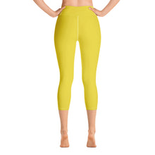 Load image into Gallery viewer, Yoga Capri Leggings - Meyer Lemon II - Green Cross Clothing,  - Apparel, Clothing, T-shirts, Accessories, Wristbands, Green Cross Clothing - GreenCrossClothing.co, Green Cross Clothing - GreenCrossClothing.co