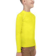 Load image into Gallery viewer, Youth Boys&#39; Sun &amp; Rash Guard - Meyer Lemon - Green Cross Clothing,  - Apparel, Clothing, T-shirts, Accessories, Wristbands, Green Cross Clothing - GreenCrossClothing.co, Green Cross Clothing - GreenCrossClothing.co