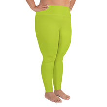Load image into Gallery viewer, Plus Size Leggings - Kiwi - Green Cross Clothing,  - Apparel, Clothing, T-shirts, Accessories, Wristbands, Green Cross Clothing - GreenCrossClothing.co, Green Cross Clothing - GreenCrossClothing.co