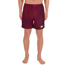 Load image into Gallery viewer, Men&#39;s Athletic Shorts - Black Cherry - Green Cross Clothing,  - Apparel, Clothing, T-shirts, Accessories, Wristbands, Green Cross Clothing - GreenCrossClothing.co, Green Cross Clothing - GreenCrossClothing.co