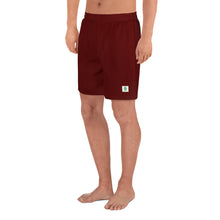 Load image into Gallery viewer, Men&#39;s Athletic Shorts - Pomegranate II - Green Cross Clothing,  - Apparel, Clothing, T-shirts, Accessories, Wristbands, Green Cross Clothing - GreenCrossClothing.co, Green Cross Clothing - GreenCrossClothing.co