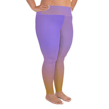 Load image into Gallery viewer, Plus Size Leggings -Sunset - Green Cross Clothing,  - Apparel, Clothing, T-shirts, Accessories, Wristbands, Green Cross Clothing - GreenCrossClothing.co, Green Cross Clothing - GreenCrossClothing.co