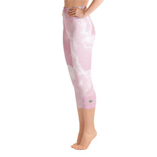 Load image into Gallery viewer, Yoga Capri Leggings - Pink Clouds - Green Cross Clothing,  - Apparel, Clothing, T-shirts, Accessories, Wristbands, Green Cross Clothing - GreenCrossClothing.co, Green Cross Clothing - GreenCrossClothing.co