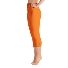 Load image into Gallery viewer, Yoga Capri Leggings - Tangerine II - Green Cross Clothing,  - Apparel, Clothing, T-shirts, Accessories, Wristbands, Green Cross Clothing - GreenCrossClothing.co, Green Cross Clothing - GreenCrossClothing.co