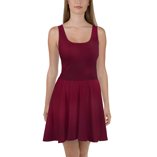 Skater Dress - Black Cherry - Green Cross Clothing,  - Apparel, Clothing, T-shirts, Accessories, Wristbands, Green Cross Clothing - GreenCrossClothing.co, Green Cross Clothing - GreenCrossClothing.co