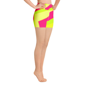 Yoga Shorts - Neon - Green Cross Clothing,  - Apparel, Clothing, T-shirts, Accessories, Wristbands, Green Cross Clothing - GreenCrossClothing.co, Green Cross Clothing - GreenCrossClothing.co