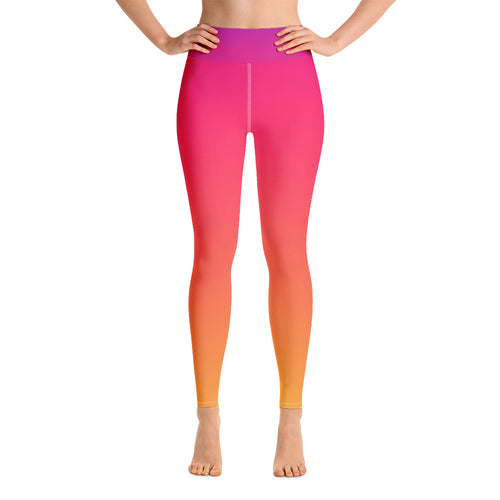 Yoga Leggings - Sunrise - Green Cross Clothing,  - Apparel, Clothing, T-shirts, Accessories, Wristbands, Green Cross Clothing - GreenCrossClothing.co, Green Cross Clothing - GreenCrossClothing.co