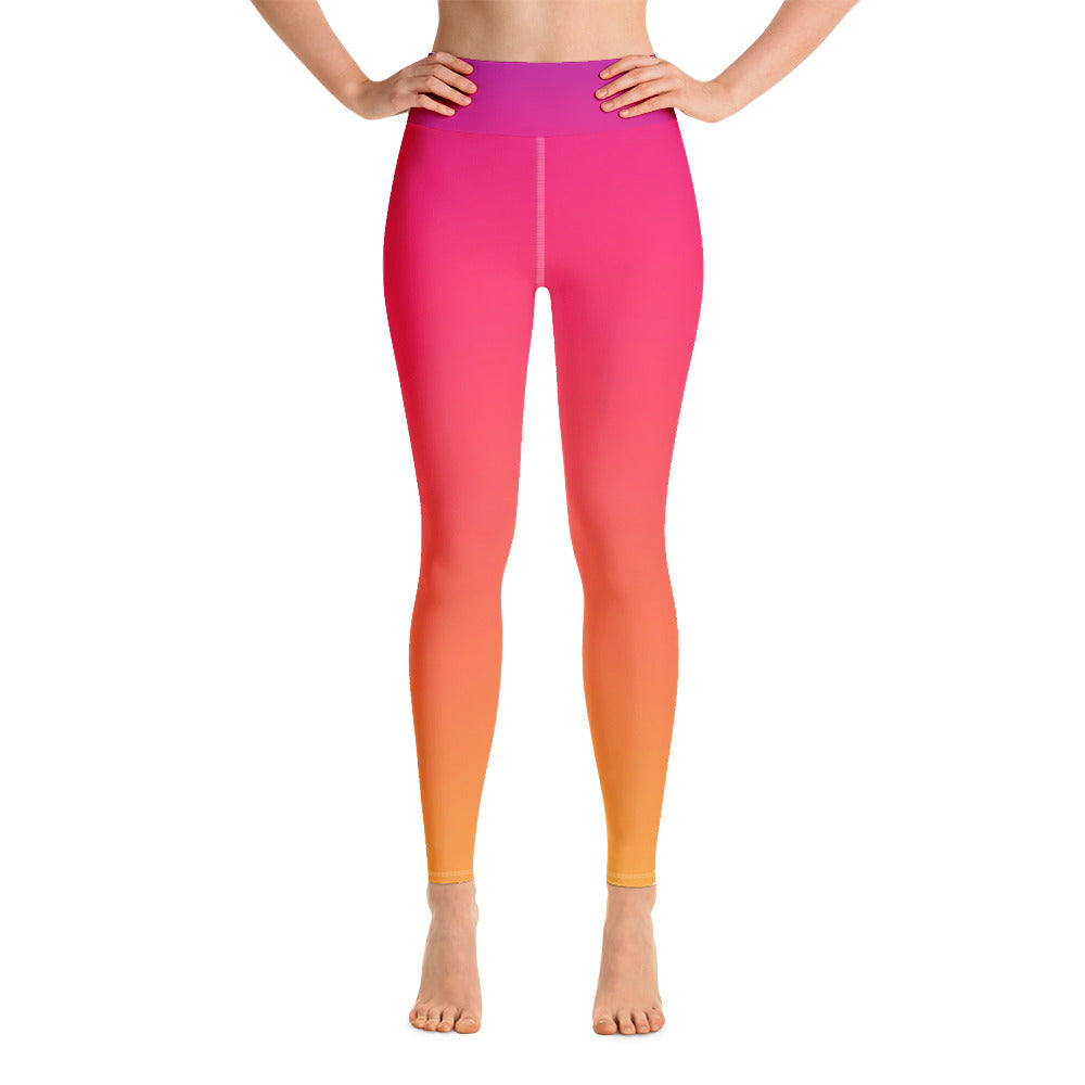 Yoga Leggings - Sunrise - Green Cross Clothing,  - Apparel, Clothing, T-shirts, Accessories, Wristbands, Green Cross Clothing - GreenCrossClothing.co, Green Cross Clothing - GreenCrossClothing.co