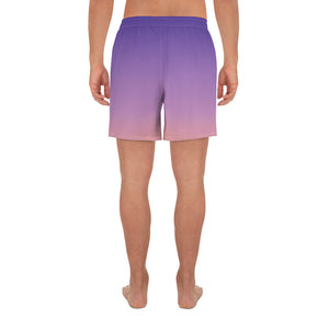 Men's Athletic Shorts - Purple & Peach - Green Cross Clothing,  - Apparel, Clothing, T-shirts, Accessories, Wristbands, Green Cross Clothing - GreenCrossClothing.co, Green Cross Clothing - GreenCrossClothing.co