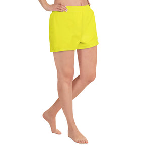 Women's Athletic Shorts - Meyer Lemon - Green Cross Clothing,  - Apparel, Clothing, T-shirts, Accessories, Wristbands, Green Cross Clothing - GreenCrossClothing.co, Green Cross Clothing - GreenCrossClothing.co