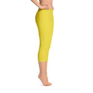 Capri Leggings - Meyer Lemon II - Green Cross Clothing,  - Apparel, Clothing, T-shirts, Accessories, Wristbands, Green Cross Clothing - GreenCrossClothing.co, Green Cross Clothing - GreenCrossClothing.co
