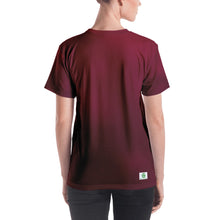 Load image into Gallery viewer, Women&#39;s T-shirt - Black Cherry - Green Cross Clothing,  - Apparel, Clothing, T-shirts, Accessories, Wristbands, Green Cross Clothing - GreenCrossClothing.co, Green Cross Clothing - GreenCrossClothing.co