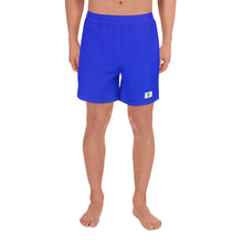 Load image into Gallery viewer, Men&#39;s Athletic Shorts - Earth Blue - Green Cross Clothing,  - Apparel, Clothing, T-shirts, Accessories, Wristbands, Green Cross Clothing - GreenCrossClothing.co, Green Cross Clothing - GreenCrossClothing.co