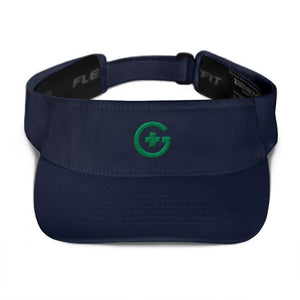 Embroidered Visor - Green Cross - Green Cross Clothing, Green Cross Visor - Apparel, Clothing, T-shirts, Accessories, Wristbands, Green Cross Clothing - GreenCrossClothing.co, Green Cross Clothing - GreenCrossClothing.co