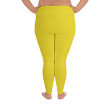 Load image into Gallery viewer, Plus Size Leggings - Meyer Lemon II - Green Cross Clothing,  - Apparel, Clothing, T-shirts, Accessories, Wristbands, Green Cross Clothing - GreenCrossClothing.co, Green Cross Clothing - GreenCrossClothing.co