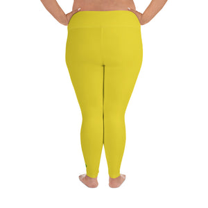 Plus Size Leggings - Meyer Lemon II - Green Cross Clothing,  - Apparel, Clothing, T-shirts, Accessories, Wristbands, Green Cross Clothing - GreenCrossClothing.co, Green Cross Clothing - GreenCrossClothing.co
