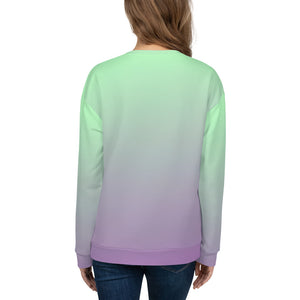 Women's Sweatshirt - Lilac & Mint - Green Cross Clothing,  - Apparel, Clothing, T-shirts, Accessories, Wristbands, Green Cross Clothing - GreenCrossClothing.co, Green Cross Clothing - GreenCrossClothing.co