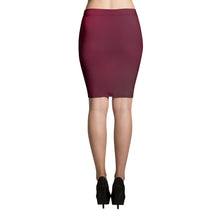 Load image into Gallery viewer, Pencil Skirt - Black Cherry - Green Cross Clothing,  - Apparel, Clothing, T-shirts, Accessories, Wristbands, Green Cross Clothing - GreenCrossClothing.co, Green Cross Clothing - GreenCrossClothing.co