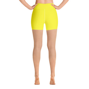 Yoga Shorts - Meyer Lemon - Green Cross Clothing,  - Apparel, Clothing, T-shirts, Accessories, Wristbands, Green Cross Clothing - GreenCrossClothing.co, Green Cross Clothing - GreenCrossClothing.co