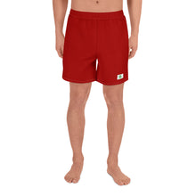 Load image into Gallery viewer, Men&#39;s Athletic Shorts - Pomegranate - Green Cross Clothing,  - Apparel, Clothing, T-shirts, Accessories, Wristbands, Green Cross Clothing - GreenCrossClothing.co, Green Cross Clothing - GreenCrossClothing.co