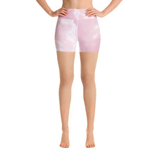 Load image into Gallery viewer, Yoga Shorts - Pink Clouds - Green Cross Clothing,  - Apparel, Clothing, T-shirts, Accessories, Wristbands, Green Cross Clothing - GreenCrossClothing.co, Green Cross Clothing - GreenCrossClothing.co