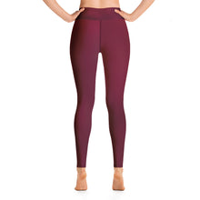 Load image into Gallery viewer, Yoga Leggings - Black Cherry - Green Cross Clothing,  - Apparel, Clothing, T-shirts, Accessories, Wristbands, Green Cross Clothing - GreenCrossClothing.co, Green Cross Clothing - GreenCrossClothing.co