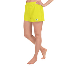 Load image into Gallery viewer, Women&#39;s Athletic Shorts - Meyer Lemon - Green Cross Clothing,  - Apparel, Clothing, T-shirts, Accessories, Wristbands, Green Cross Clothing - GreenCrossClothing.co, Green Cross Clothing - GreenCrossClothing.co