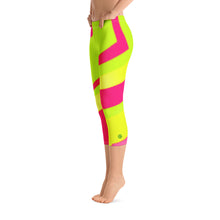 Load image into Gallery viewer, Capri Leggings - Neon - Green Cross Clothing,  - Apparel, Clothing, T-shirts, Accessories, Wristbands, Green Cross Clothing - GreenCrossClothing.co, Green Cross Clothing - GreenCrossClothing.co