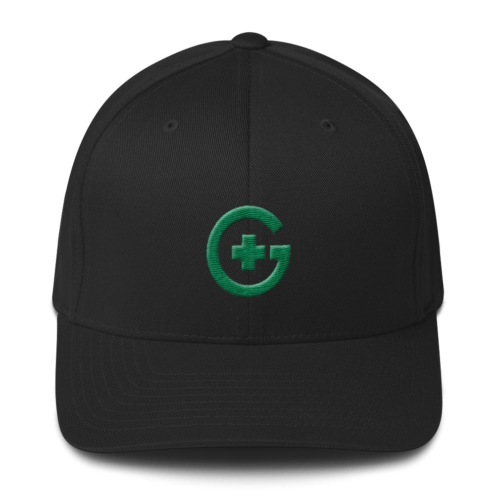 3D Embroidered Premium FlexFit Cap - Green Cross - Green Cross Clothing,  - Apparel, Clothing, T-shirts, Accessories, Wristbands, Green Cross Clothing - GreenCrossClothing.co, Green Cross Clothing - GreenCrossClothing.co