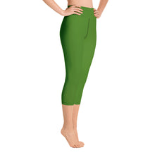 Load image into Gallery viewer, Yoga Capri Leggings - Key Lime II - Green Cross Clothing,  - Apparel, Clothing, T-shirts, Accessories, Wristbands, Green Cross Clothing - GreenCrossClothing.co, Green Cross Clothing - GreenCrossClothing.co