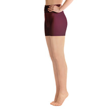 Load image into Gallery viewer, Yoga Shorts - Black Cherry - Green Cross Clothing,  - Apparel, Clothing, T-shirts, Accessories, Wristbands, Green Cross Clothing - GreenCrossClothing.co, Green Cross Clothing - GreenCrossClothing.co