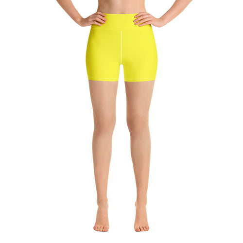 Yoga Shorts - Meyer Lemon - Green Cross Clothing,  - Apparel, Clothing, T-shirts, Accessories, Wristbands, Green Cross Clothing - GreenCrossClothing.co, Green Cross Clothing - GreenCrossClothing.co