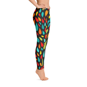 Leggings - Colorful Drops - Green Cross Clothing,  - Apparel, Clothing, T-shirts, Accessories, Wristbands, Green Cross Clothing - GreenCrossClothing.co, Green Cross Clothing - GreenCrossClothing.co