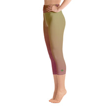 Load image into Gallery viewer, Yoga Capri Leggings - Grapes - Green Cross Clothing,  - Apparel, Clothing, T-shirts, Accessories, Wristbands, Green Cross Clothing - GreenCrossClothing.co, Green Cross Clothing - GreenCrossClothing.co