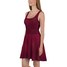 Load image into Gallery viewer, Skater Dress - Black Cherry - Green Cross Clothing,  - Apparel, Clothing, T-shirts, Accessories, Wristbands, Green Cross Clothing - GreenCrossClothing.co, Green Cross Clothing - GreenCrossClothing.co