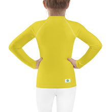 Load image into Gallery viewer, Kids Girls&#39; Sun &amp; Rash Guard - Meyer Lemon II - Green Cross Clothing,  - Apparel, Clothing, T-shirts, Accessories, Wristbands, Green Cross Clothing - GreenCrossClothing.co, Green Cross Clothing - GreenCrossClothing.co