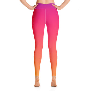 Yoga Leggings - Sunrise - Green Cross Clothing,  - Apparel, Clothing, T-shirts, Accessories, Wristbands, Green Cross Clothing - GreenCrossClothing.co, Green Cross Clothing - GreenCrossClothing.co