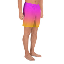 Load image into Gallery viewer, Men&#39;s Athletic Shorts - Magenta &amp; Yellow - Green Cross Clothing,  - Apparel, Clothing, T-shirts, Accessories, Wristbands, Green Cross Clothing - GreenCrossClothing.co, Green Cross Clothing - GreenCrossClothing.co