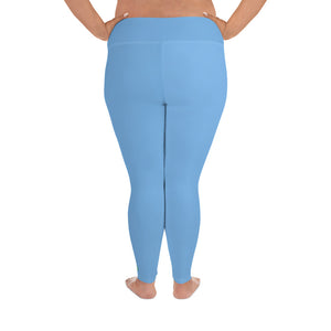 Plus Size Leggings - Blueberry - Green Cross Clothing,  - Apparel, Clothing, T-shirts, Accessories, Wristbands, Green Cross Clothing - GreenCrossClothing.co, Green Cross Clothing - GreenCrossClothing.co